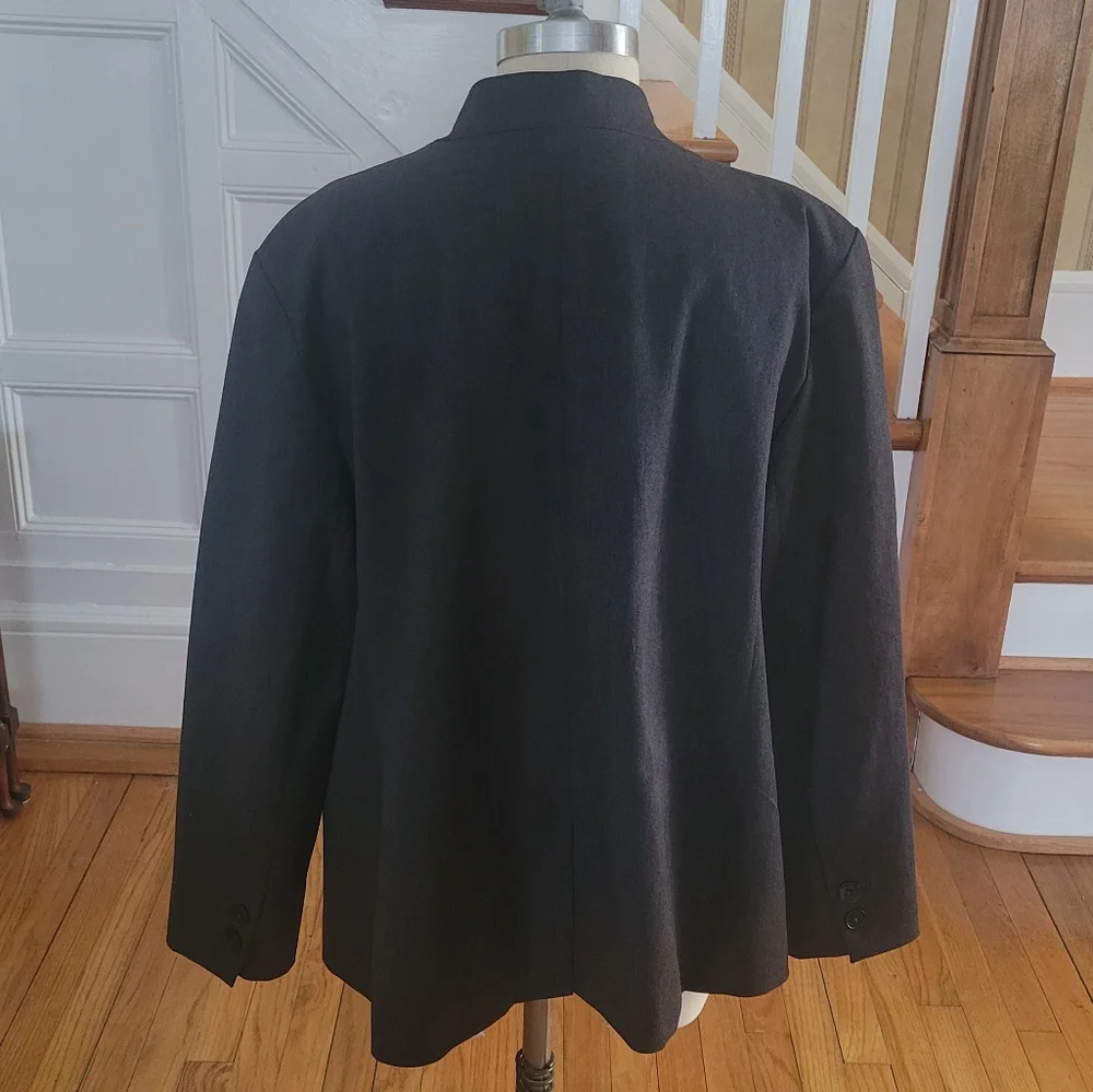 OLD NAVY Blazer Jacket Women's Grey Size XL Petite - Picture 2 of 8